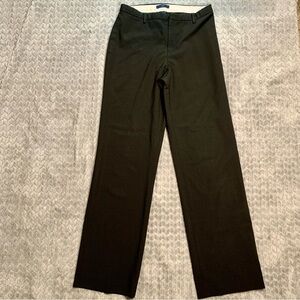 Vintage GAP Black Dress Pants with Beige Waistband Trim Y2K